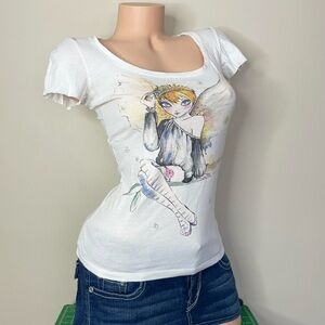 Vintage Y2K fairy tee 🧚🏼 by Bershka